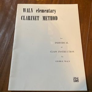 George Waln Elementary Clarinet Method sheet music instruction‎ book